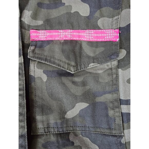 MISSGUIDED Camo Utility Jacket with Embroidered Back – Size 4 - Picture 9 of 11